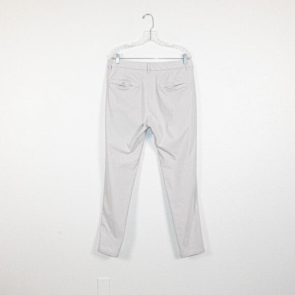 Lululemon Men's 34 ABC Slim fit Trouser Pants Warpstreme in Light Grey - Picture 2 of 11